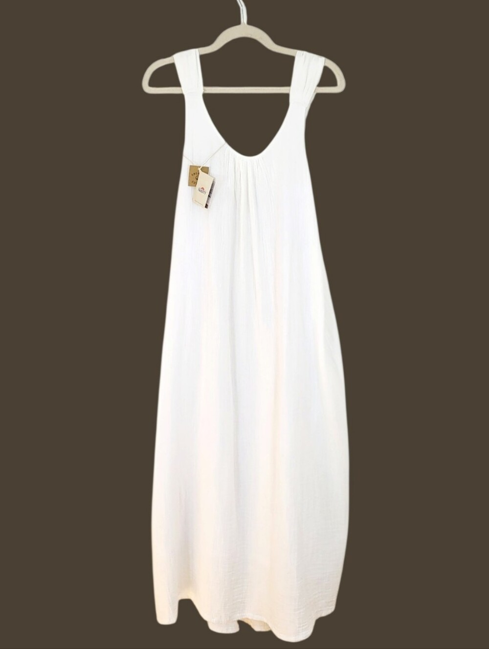 NWT FAHERTY Sintra Cove Dream Organic Cotton Gauze Dress Cover Up White - Picture 4 of 15
